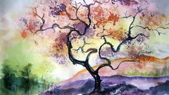 Trees paintings artwork