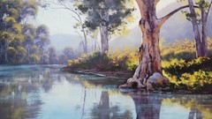 Trees paintings Australian gum