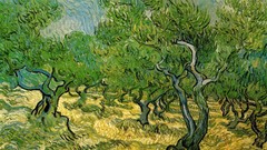 Trees paintings Vincent van Gogh artwork