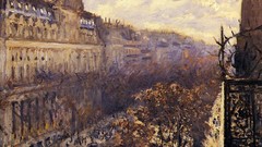 Trees Paris France French Europe paintings impressionism 