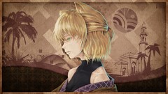 Trees Profile palm trees buildings blondes green eyes short 