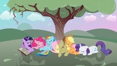 Trees rarity ponies rainbow dash twilight sparkle pinkie pie My 