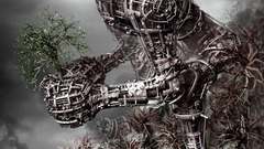Trees Robots junk realistic