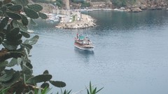 Trees rocks antalya sealife yatch