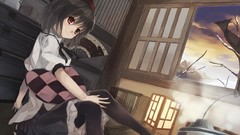 Trees room clouds windows hats red eyes Ribbons sitting fans 