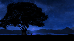 Trees silhouette jigoku shoujo