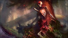 Trees skeletons magic: the gathering video games fantasy art