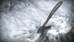 Trees snow axe innocent grey novel game cg Kara no Shoujo visual