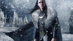 Trees snow long hair fan art tom hiddleston loki artwork marvel 