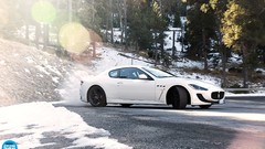 Trees snow Maserati roads vehicles forests top gear Gran 