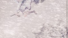 Trees snow winter dress hats flying sitting bows outdoors 