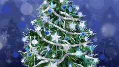 Trees Stars Christmas tinsel Christmas trees decorations