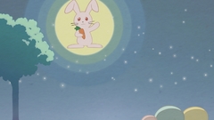 Trees Stars Clannad rabbits