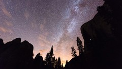 Trees Stars Mountains skies