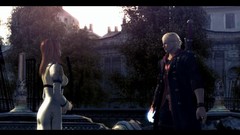 Trees sun woman dress Nero houses devil may cry dmc brunettes 