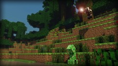 Trees water Mountains game dirt jungle minecraft creeper steve 