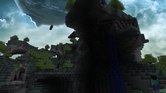 Trees waterfalls planets minecraft steve