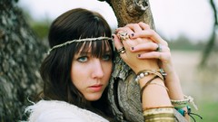 Trees woman brunettes Taylor McCutchan