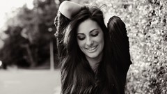 Trees woman reflections smiling cities Olga Safari