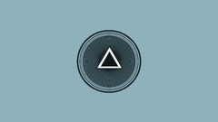 Triangles abstract blue background circles shapes minimalistic 