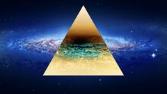 Triangles abstract mac vintage galaxies outer space Illuminati 