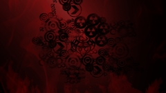 Tribal abstract black red