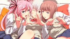 Trio schoolgirls