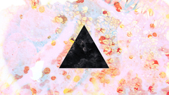 Trippy digital art triangles