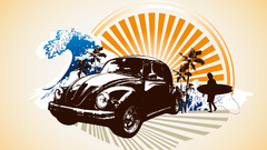 Tropical surfing Beetles Volkswagen