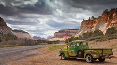 Trucks vehicles deserts