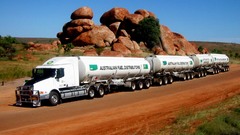 Trucks Volvo Road train