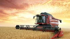 Trucks wheat vehicles combine