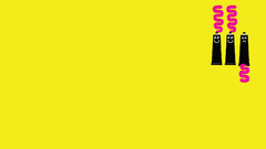 Tube yellow background
