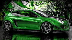 Tuning cars Alfa Romeo 3d green cars