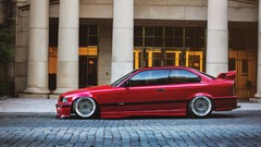 Tuning cars BMW 3 Series red cars BMW E36