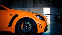 Tuning cars Garages Mercedes-Benz vehicles satin bison orange 