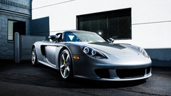 Tuning cars Supercars German cars Porsche Carrera GT silver cars
