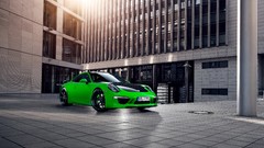 Tuning cars techart porsche 911 green cars Porsche 911 Carrera 