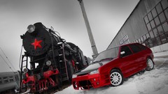 Tuning cars USSR Soviet Russians trains russian cars Lada 2109 