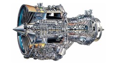 Turbine white background Engines