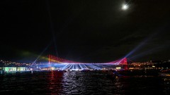 Turkey Istanbul Bridges cities cityscapes bosphorus suspension 