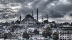 Turkey Istanbul cities cityscapes mosques HDR Photography 