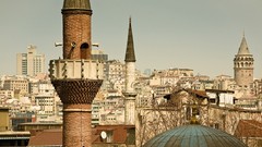 Turkey Istanbul cityscapes mosques Galata Tower