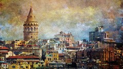 Turkey Istanbul multicolor cityscapes