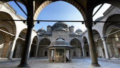 Turkey Istanbul Temples courtyard mosques Eminonu