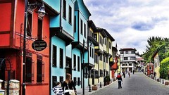 Turkey multicolor historic multicolor houses