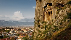Turkey rocks tombs Fethiye