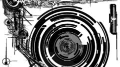 Turntable abstract Art Music