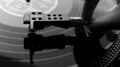 Turntable grayscale record player