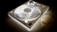 Turntables gramophone DJ punisher